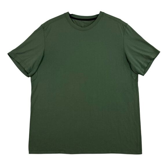 Lululemon Men’s Better Each Day Green Athletic Tee Size L Lightweight Stretch - Picture 1 of 10